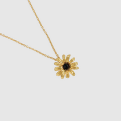 Black-eyed Susan Flower Temperament Necklace for Girlfriend