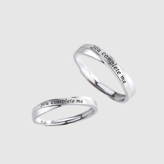 You Complete Me Rings for Valentine's Day Gift