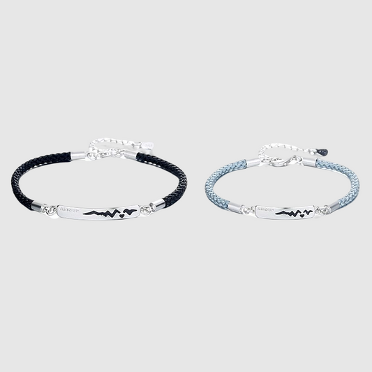 Temperature-sensitive color-changing heartbeat couple bracelets