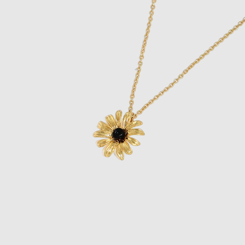 Black-eyed Susan Flower Temperament Necklace for Girlfriend