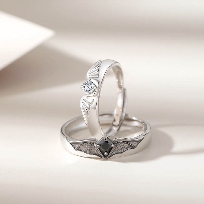 Angel Devil Couple Ring with Fashionable Personality  Creative