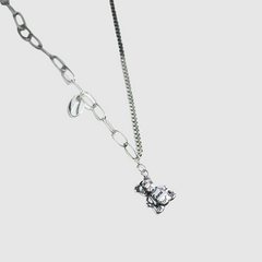 Bear Necklace hip hop Collarbone Chain for Girlfriend