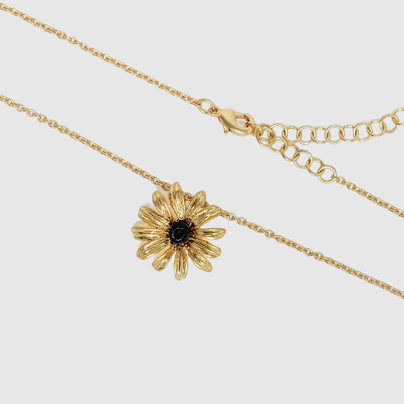 Black-eyed Susan Flower Temperament Necklace for Girlfriend
