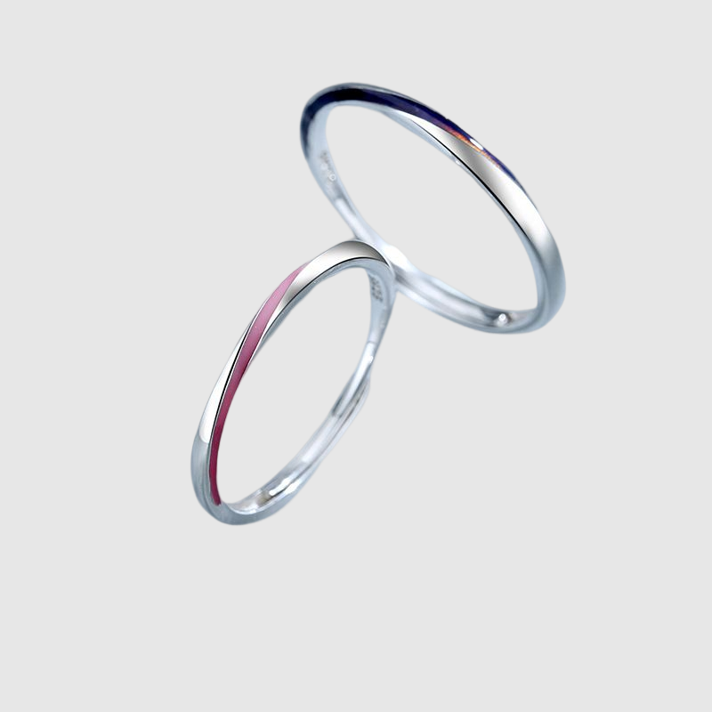 Original Mobius Couple Ring and Color Can be Change with Temperature Valentine's Day Gift