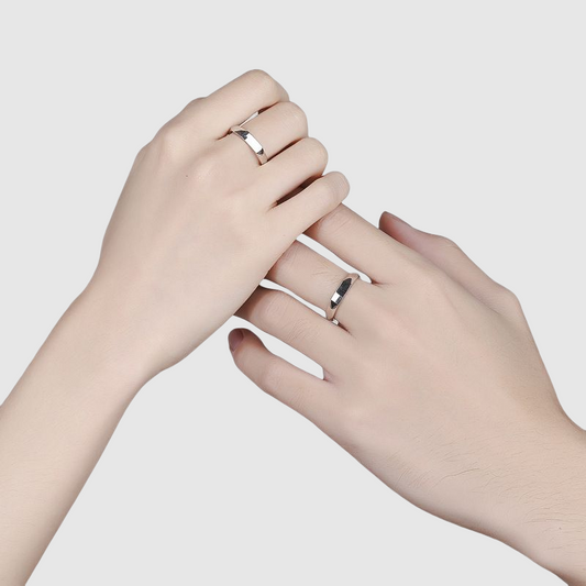 I Love You Projection Ring | Silver Light Refraction | High-Tech Romantic Gift | Couple Jewelry