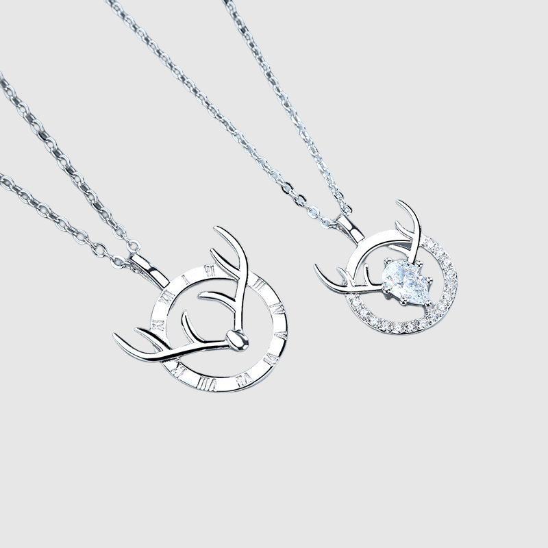Antler Pendant Clavicle Chain Lover Gift