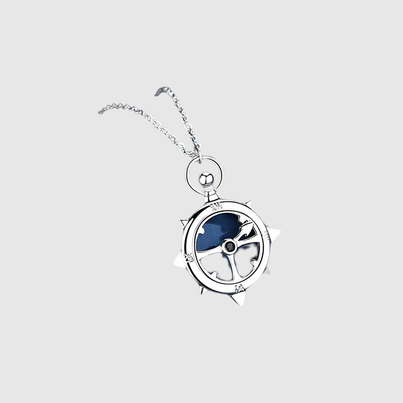 Couple Necklace Fashion Simple Clock Shape  Anniversary Gift for Girlfriend