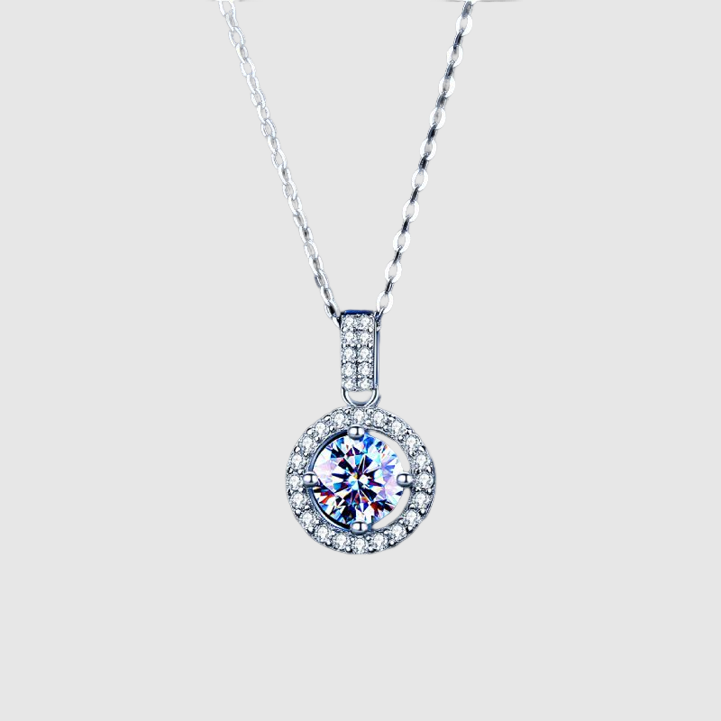 The New Mosson Stylish Versatile  Clavicle Chain Clammosson  Stone Pendant Valentine's Day Gift