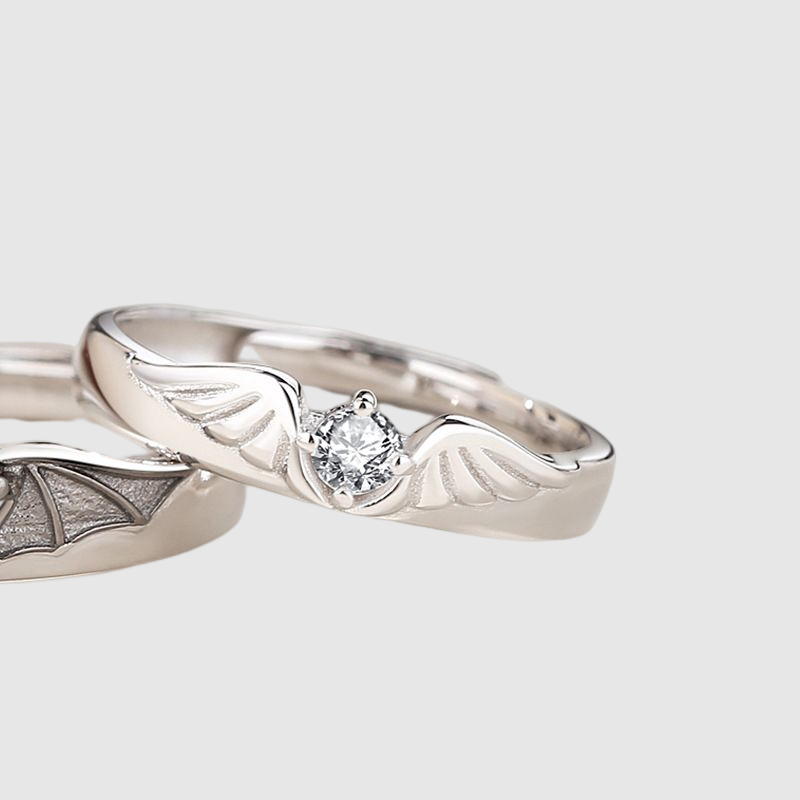 Angel Devil Couple Ring with Fashionable Personality  Creative