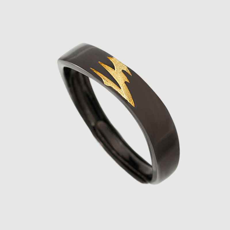 Light and  Shadow Simple Style Couple Rings
