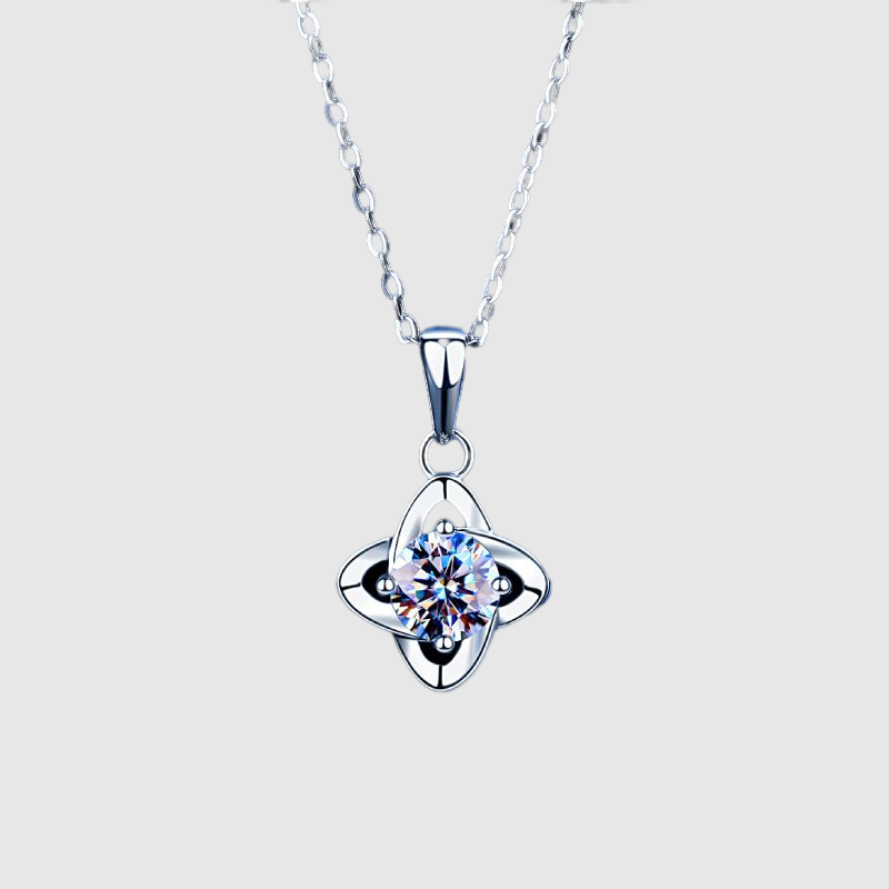The New Mosson Stylish Versatile  Clavicle Chain Clammosson  Stone Pendant Valentine's Day Gift