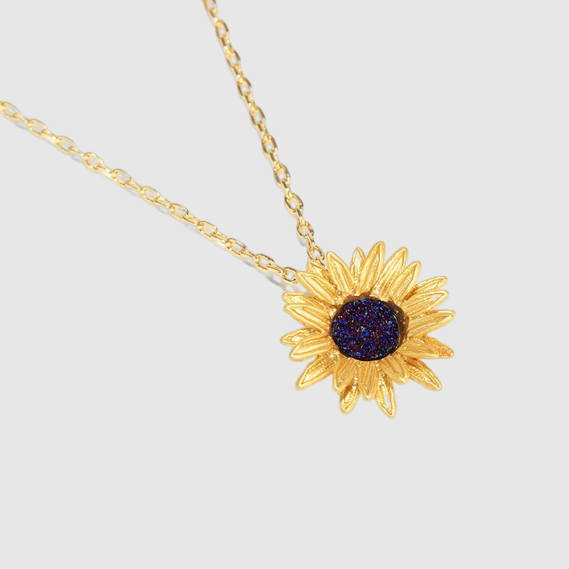 Women's Sunflower Necklace Clavicle Chain