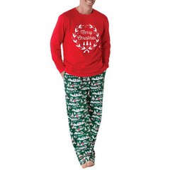 Family Pajamas Christmas couple suit
