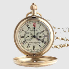 Antique Really Copper Pocket Watch Mechanical Watch Gifts for Men