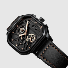 New Square Watch Men's Senior Brand Waterproof Trend Sports Mechanical noctilucence Watch Gifts for Men