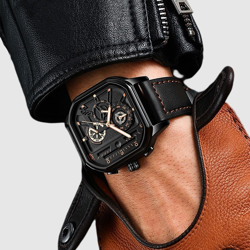 New Square Watch Men's Senior Brand Waterproof Trend Sports