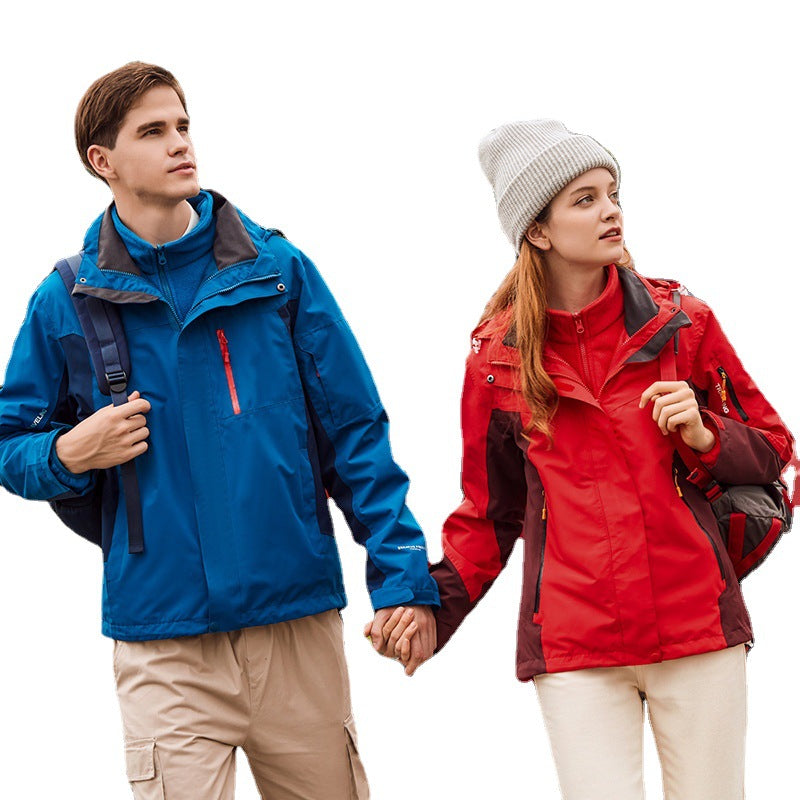 Couple's Stormsuit Sports Outdoor Men's and Women's Two-piece Suit Stormsuit