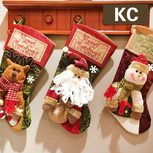 Christmas socks gift bag Christmas Decoration Christmas Eve Christmas gifts children's Christmas Tree Pendant Candy Bag
