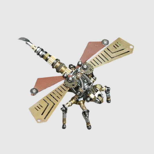 Mechanical Insect Model | Metal DIY Dragonfly Decoration | Desktop Toy | Creative Birthday Gift