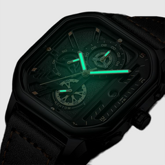 New Square Watch Men's Senior Brand Waterproof Trend Sports Mechanical noctilucence Watch Gifts for Men
