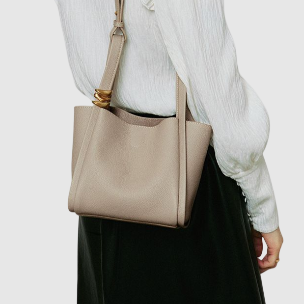 New Leather Soft Bucket handsbag for Her