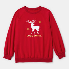 Autumn and Winter New Elk Printed Round Neck Long Sleeve Lover Christmas Sweater