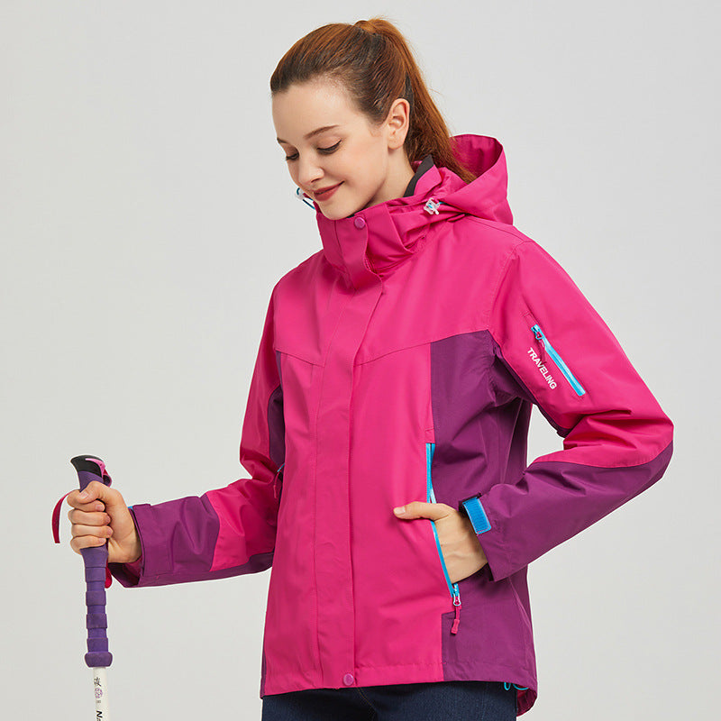 Couple's Stormsuit Sports Outdoor Men's and Women's Two-piece Suit Stormsuit