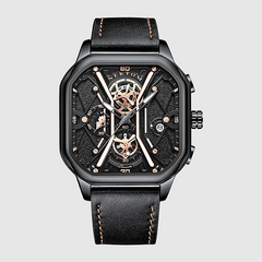 New Square Watch Men's Senior Brand Waterproof Trend Sports Mechanical noctilucence Watch Gifts for Men