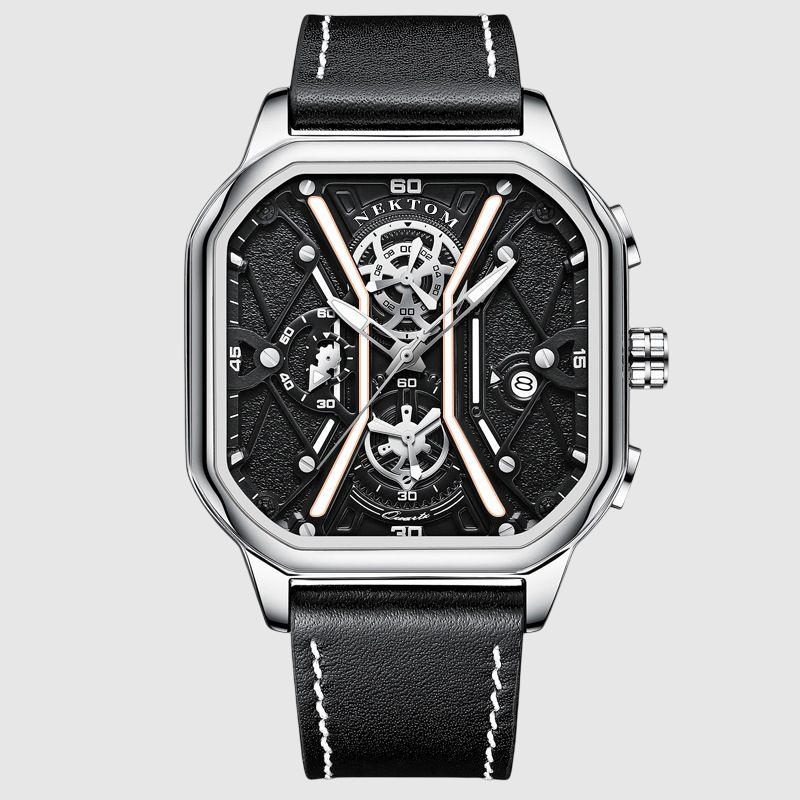 New Square Watch Men's Senior Brand Waterproof Trend Sports Mechanical noctilucence Watch Gifts for Men