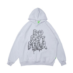 Autumn and Winter Couple's loose hiphop rapper street letter printing Hoodie
