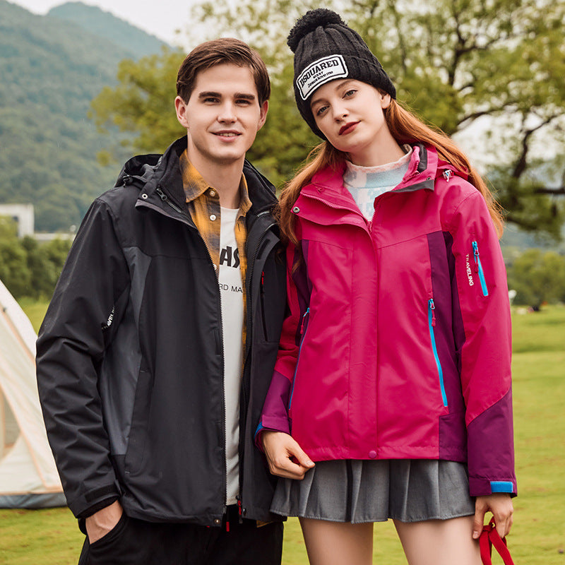 Couple's Stormsuit Sports Outdoor Men's and Women's Two-piece Suit Stormsuit