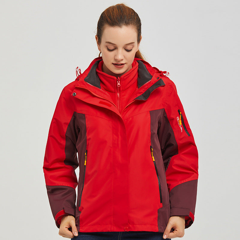 Couple's Stormsuit Sports Outdoor Men's and Women's Two-piece Suit Stormsuit