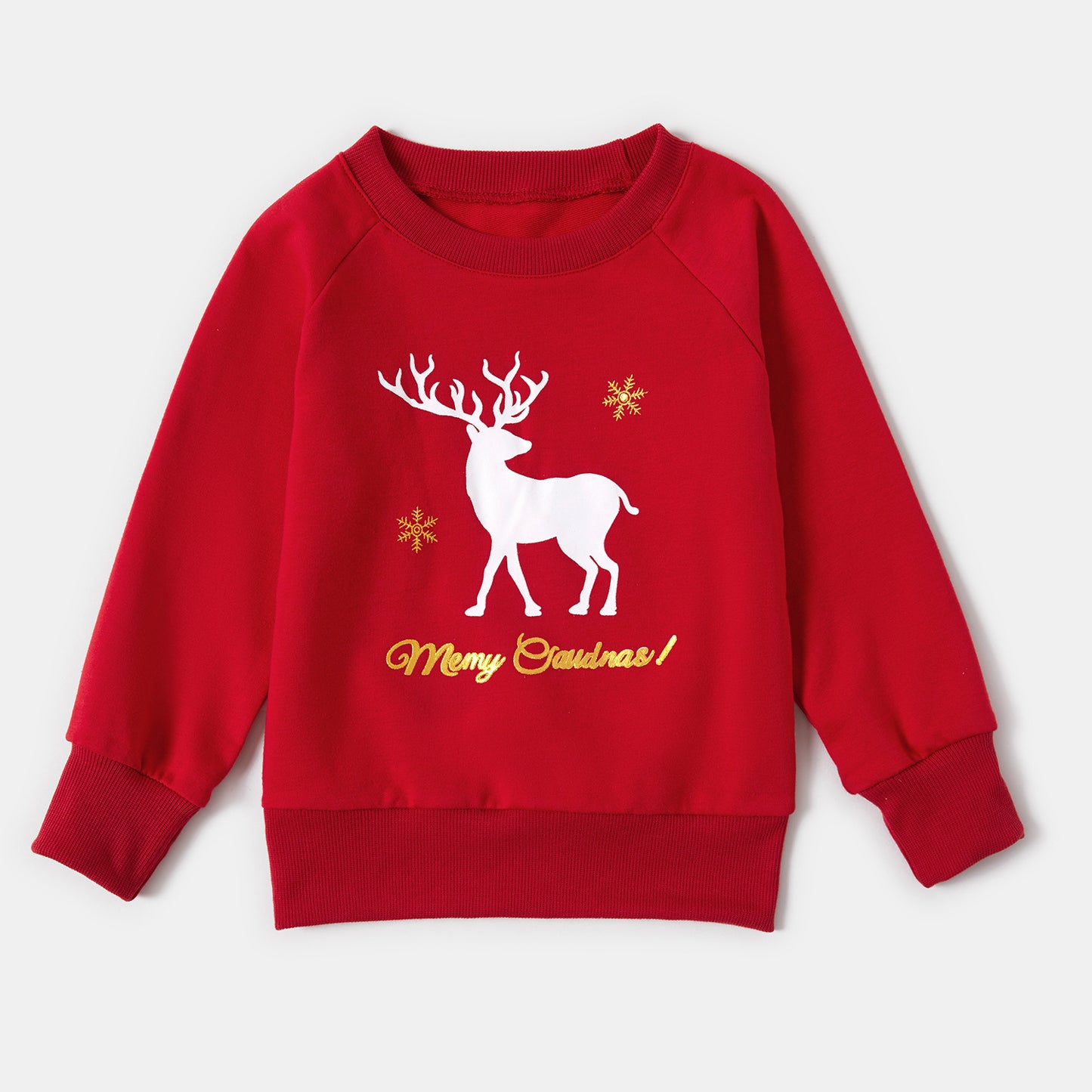 Autumn and Winter New Elk Printed Round Neck Long Sleeve Lover Christmas Sweater