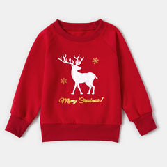 Autumn and Winter New Elk Printed Round Neck Long Sleeve Lover Christmas Sweater