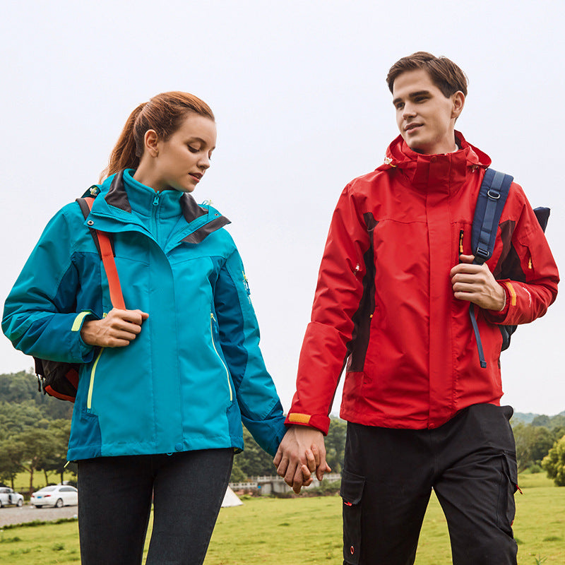 Couple's Stormsuit Sports Outdoor Men's and Women's Two-piece Suit Stormsuit